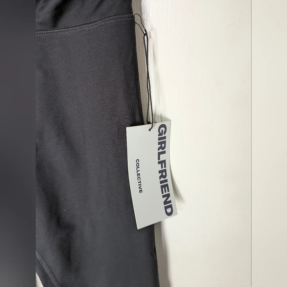 girlfriend collective Black Compressive Pleated Waistband Legging Size Medium - Picture 7 of 14